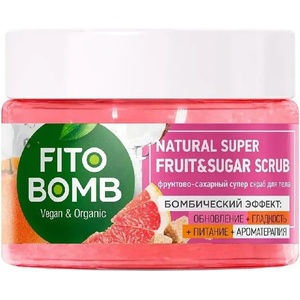 Fito cosmetic подхранващ скраб за тяло грейпфрут 250мл (d-7232)