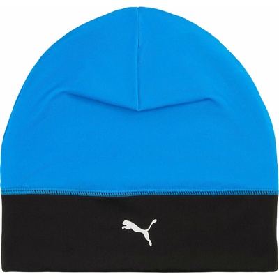 Puma Športová čiapka TEAMADDITIONS TECH BEANIE Modrá Čierna Biela JNR