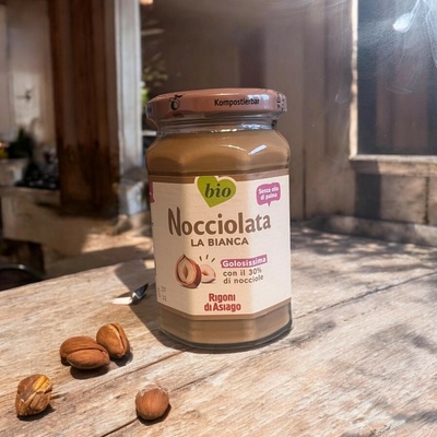 Rigoni di Asiago Nocciolata Bio La Bianca Krém z lieskových orieškov a mlieka 325 g