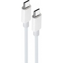 SES 15775 Nylónový nabíjací USB-C - USB-C, 1m, bílý