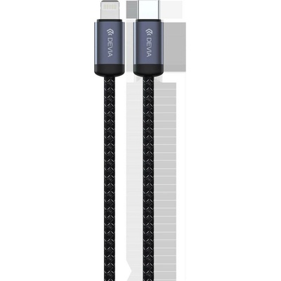 Devia EC645 USB-C - Apple Lightning, 27W, 3A, 1m, černý