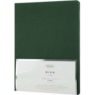 Takoy Prostěradlo s gumou 100xz bavlněného saténu barva tmavě zelené 125 g/m2 DINA Diva Line-HF-372169 100x200x25 200x25