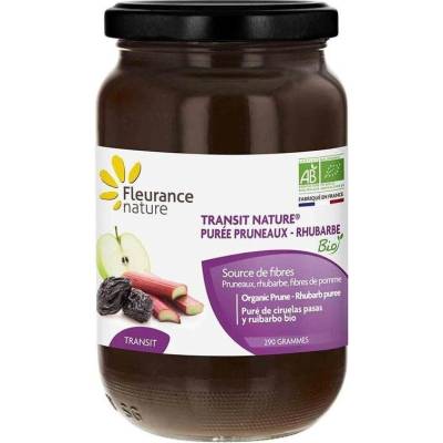 Fleurance Nature Пюре от сини сливи с ревен и ябълкови фибри, 290 g, Fleurance Nature (161022 (06102) FN)