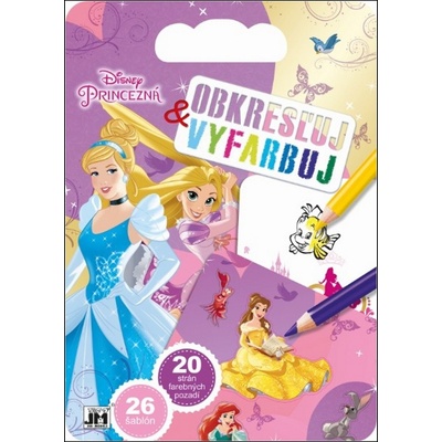 Obkresľuj a vyfarbuj Princezná