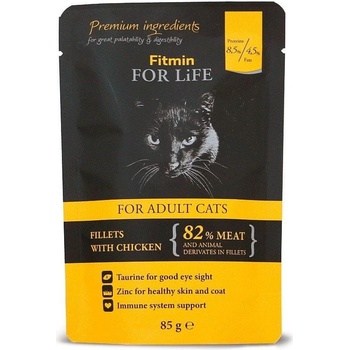 Fitmin Cat pouch adult chicken 28 x 85 g