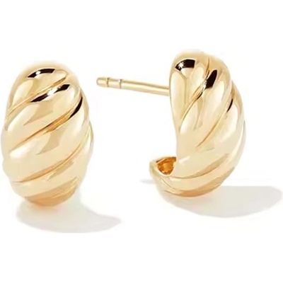 Victoria Filippi Stainless Steel Ocelové náušnice Monika Gold chirurgická ocel E-YE35965/10 zlatá