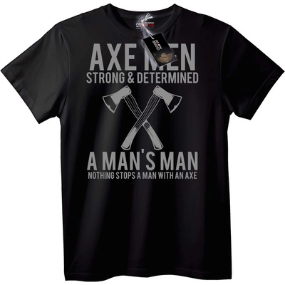 NOONEBRAND Тениска AXEMEN Силен и решителен - 3XL, White