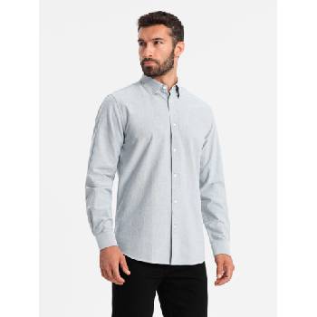 Ombre Clothing Мъжка оксфордска риза Ombre Clothing V2 OM-SHOS-0172 Ombre Clothing | Siv | МЪЖЕ | S