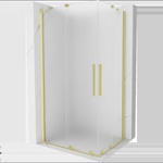 Mexen Velar Duo плъзгаща се душ кабина 90 x 80 см, матирано стъкло, златно четкано - 871-090-080-32-55 (871-090-080-32-55)