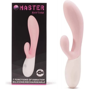 Image 1 of Превъзходен вибратор с клитор стимулатор, 19, 7см. - Master Rhythm Pink (DEBRA00980)