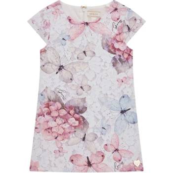 Guess Нежна дантелена рокля за мини момиче с цветя и пеперуди Guess
