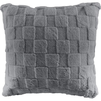 Tiseco Home Studio Декоративна възглавница от микроплюш 45x45 cm Rava - Tiseco Home Studio (3589GREY)