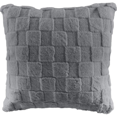 Tiseco Home Studio Декоративна възглавница от микроплюш 45x45 cm Rava - Tiseco Home Studio (3589GREY)