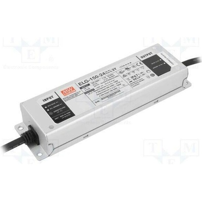MEAN WELL ELG-150-24-3Y Napájecí zdroj: spínaný; LED; 150W; 24VDC; 6,25A; 100÷305VAC; IP67