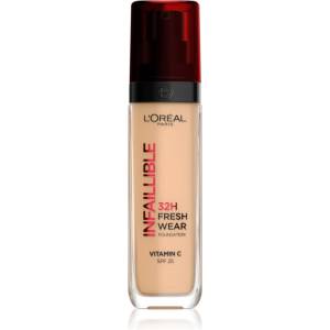 L'Oréal Infaillible 32H Fresh Wear дълготраен течен фон дьо тен цвят 220 Warm Doré 30ml