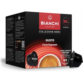 Bianchi Collezione Nero Gusto Forte Espresso 16 бр. капсули система Dolce Gusto