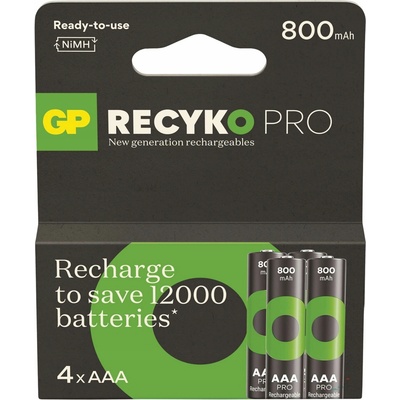 GP ReCyko Pro AAA 800mAh 4ks 1032124080 – Hledejceny.cz