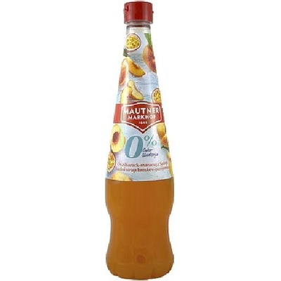 Mautner Markhof Sirup s príchuťou broskyňa a maracuja so sladidlami 700 ml