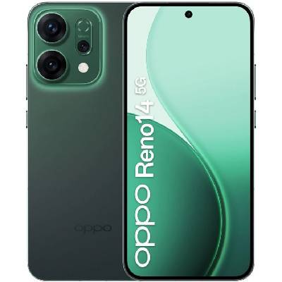 Reno 14 5G, 6.59″ AMOLED, Dimensity 8350, 12 GB RAM, 512 GB, 50 MP тройна камера, 6000 mAh, Luminous Green (CPH2737_12+512_LG)