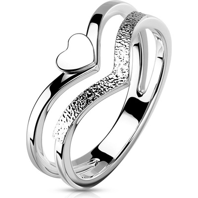 Mabell Dámský prsten z chirurgické oceli NADINE CZ221R M77414S 9C45