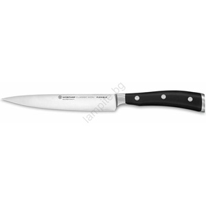 WÜSTHOF CLASSIC IKON филетен нож 16 см, черна дръжка (GG320)
