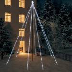 vidaXL LED коледна елха закрито/открито 1300 LED студено бяла 8 м (328761)