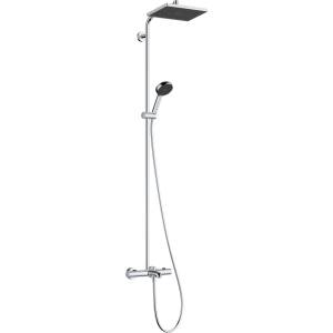 Hansgrohe Activera Q - Душ комплект с термостат за вана, 29x18 см, 2 струи, EcoSmart, хром 28753000 (28753000)