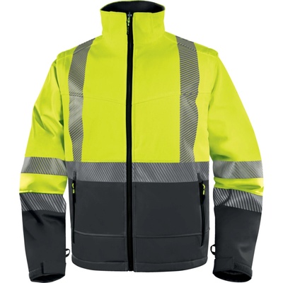 Delta SOFTSHELL FAST BUNDA - Fluo-Žltá-Sivá