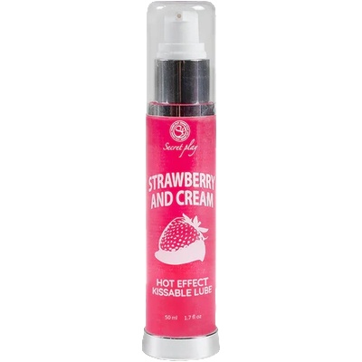 ostatní Secret Play STRAWBERRY & CREAM HOT EFFECT KISSABLE LUBRICANT