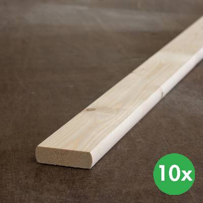 Plotovky, rovné, balení 10 ks, 20 x 95 x 1000 mm