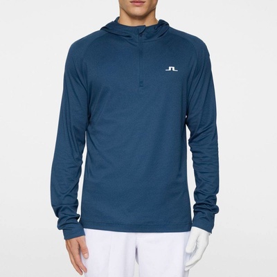 J.Lindeberg Mario Quarter Zip Hood Key Largo