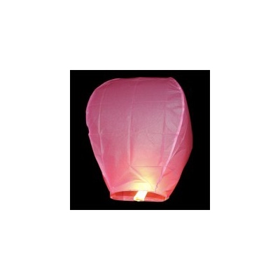 Lampion štěstí přání Růžová