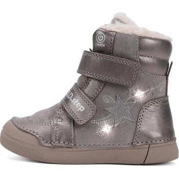 D.D.Step zimní blikající obuv W068 bronze 52745A