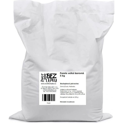 Život bez lepku Fazole velká barevná 5 kg
