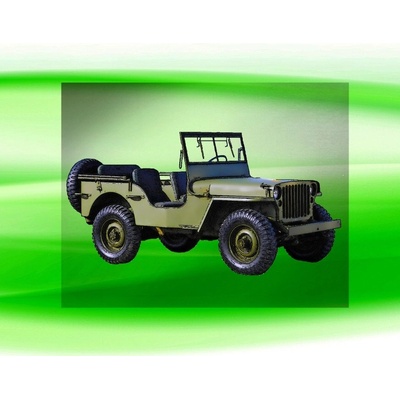 Jeep Willys MB 1943 DTF nažehlovačka 19x10 cm