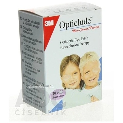 3M Opticlude Mini očná náplasť 5 x 6 cm 20 ks