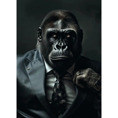 Obraz Decopanel Gorilla in a suit 136x98cm
