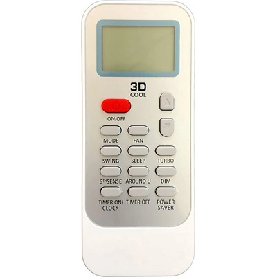 съвместим WHIRLPOOL Fantasia, 6th sense DG11J1-34, AMD018, AMD019, AMD021, AMD024, AMD027, AMD314, AMD386, FM09IDUWA2, FM18IDUWA2 - заместител дистанционно управление (Fantasia, 6th sense DG11J1-34, AMD018, AMD019, AMD021, AMD024, AMD027, AMD314, AMD386,