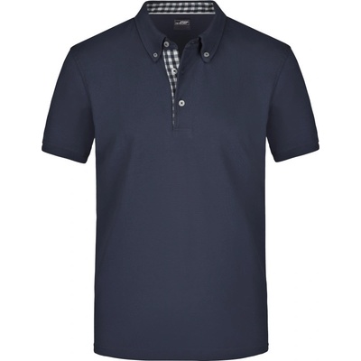 James & Nicholson polokošile JN 964 button-down krátký rukáv pánská Navy