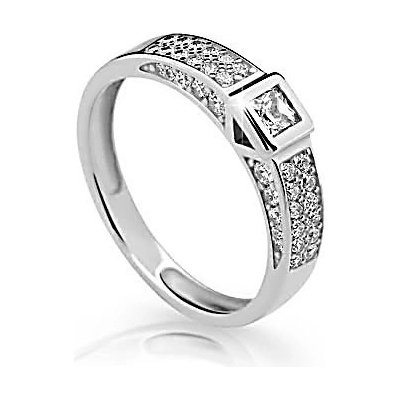 Steel Edge Stříbrný prsten se zirkony 2361