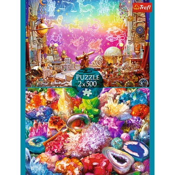 Trefl - Puzzle 2x500 Cosmos and Crystals - 500 piese
