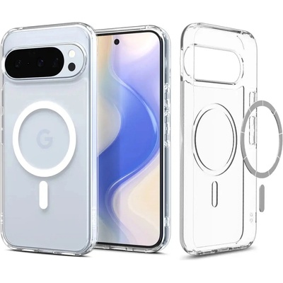 Spigen Ultra Hybrid Mag MagSafe калъф за Google Pixel 10 / 10 Pro - прозрачен и бял (8800283307634)