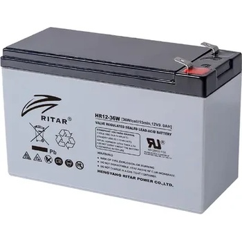 Image 1 of Ritar Оловна батерия RITAR, (HR12-36W) VRLA, 12V, 9Ah, 151/ 65/ 94 mm, Терминал2 (RITAR-HR12-36W)