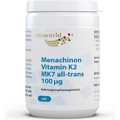 vitaworld Здрави кости - Витамин К2 (MK7), 100 g х 60 капсули (10986137 VW)