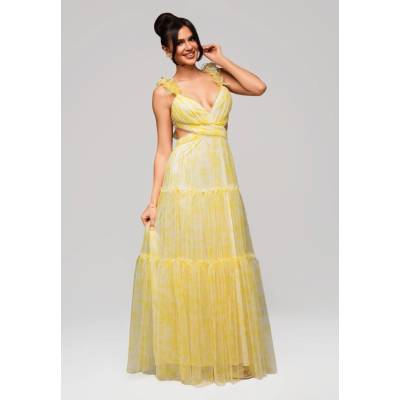 Edoti Evening dress LA-OM-DL žltá