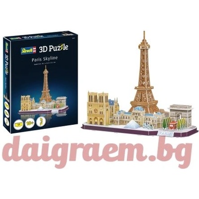 Revell 3D пъзел Revell 00141 - Парижки забележителности (R00141)