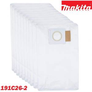 Makita Торбички за прахосмукачка, хартиени, Makita 191C26-2, 6 л, 10 бр. , за модели DVC660, DVC665 (191C26-2)
