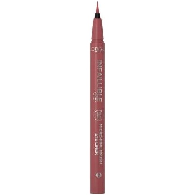 Infaillible Grip 36H Micro-Fine Brush Eye Liner дълготрайна ултратънка очна линия 0.4 g нюанс 03 Ancient Rose