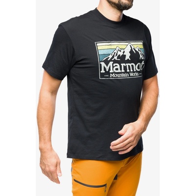 Marmot Bavlněné tričko MMW Gradient Tee SS black