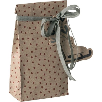 Maileg Papírový sáček Polka Red 20 cm – set 5 ks, červená barva, papír – Zboží Dáma